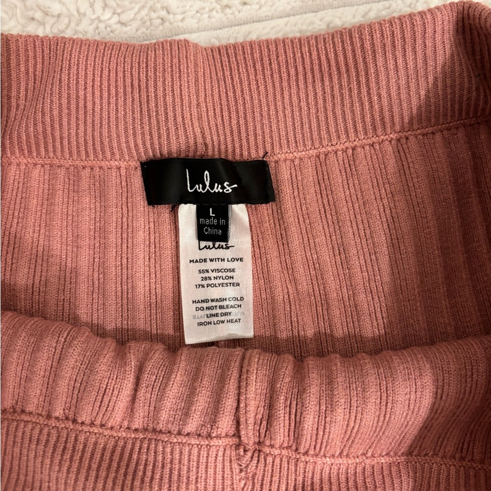 Lulus Ribbed Knit Cropped Sweater Set - Picture 5 of 7